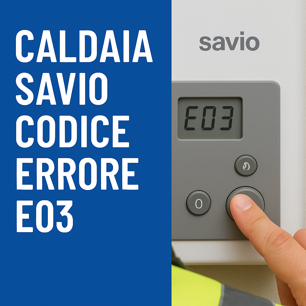Caldaia Savio Codice Errore E03: cosa significa e come risolverlo